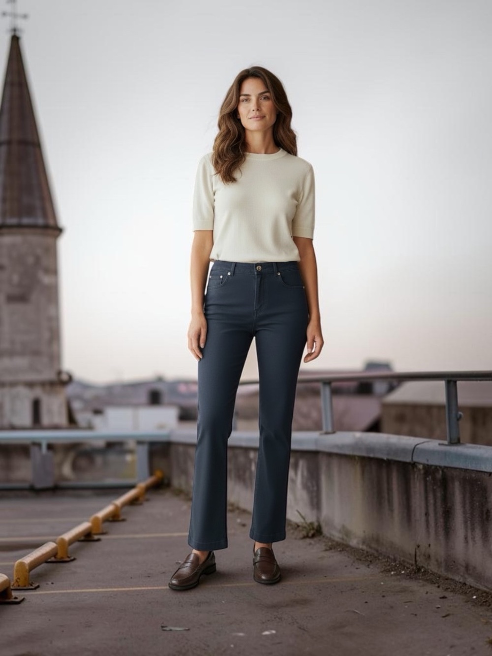 St. John Sport by Marie Gray Straight Leg  in Deep Navy